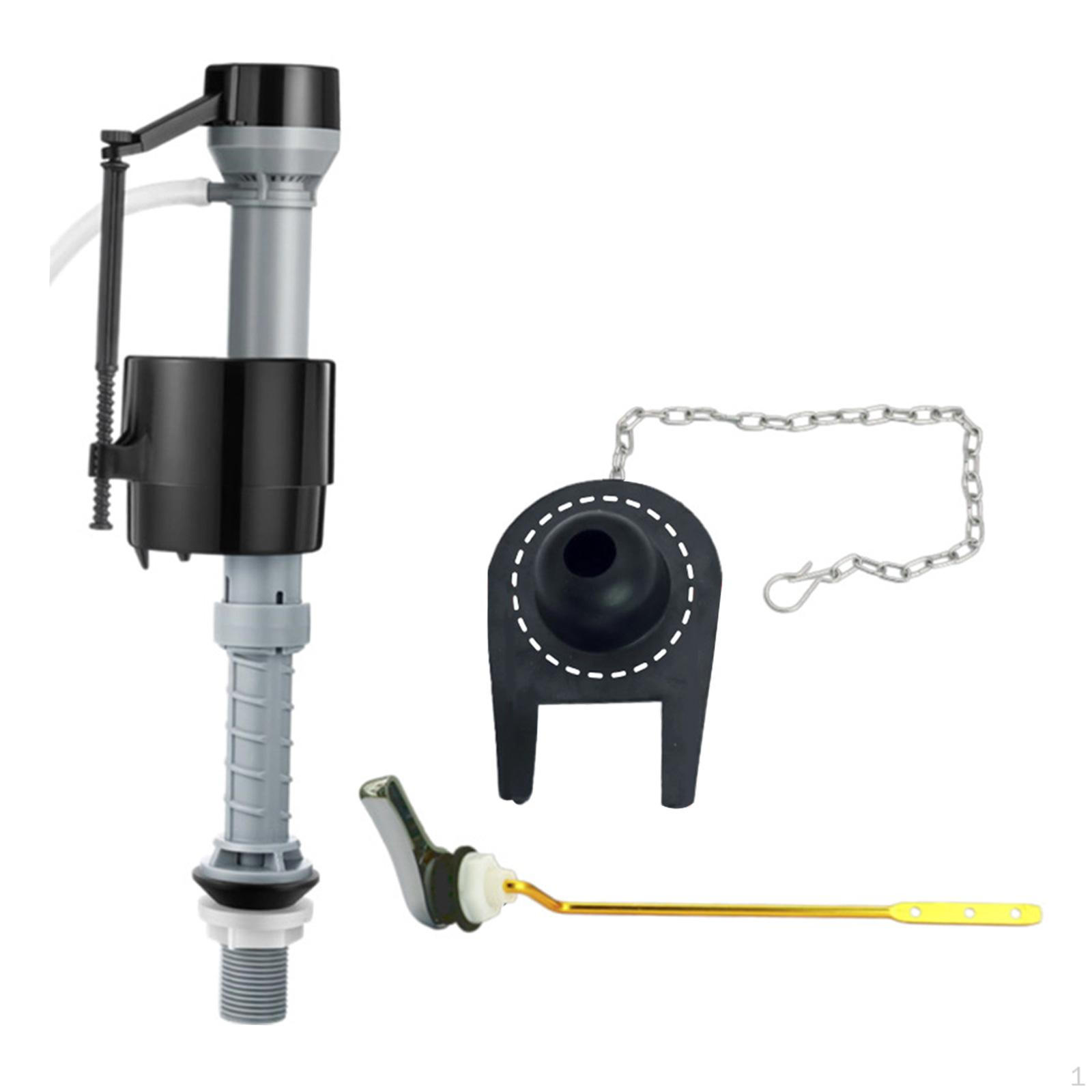 

Регулируемое по высоте оборудование для ванны портативный комплект фитингов для туалетного бачка для дома Black T4241