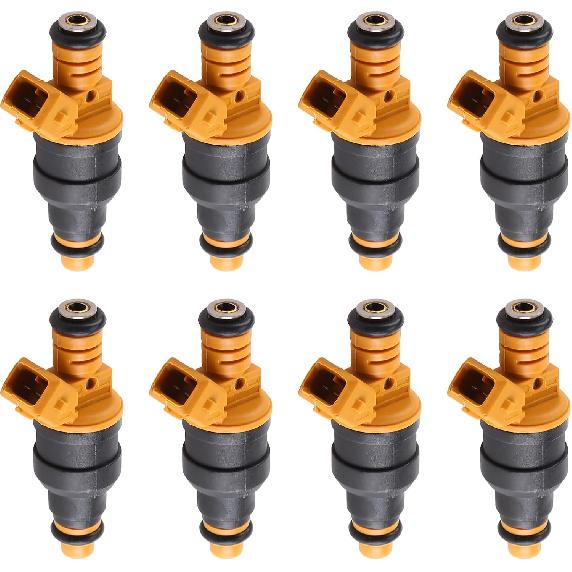 0280150943 Set of 8 Fuel Injector Compatible with F150 F250 F350 E150 E250 E350 4.6L 5.0L 5.4L 5.8L, Slakerbe 0280150939 0280150909 F0TED5B