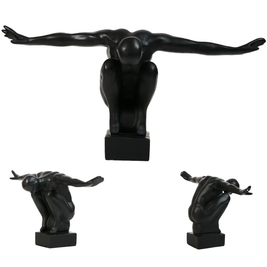 Modern Decorative Figurine Black - Spread Your Wings!
