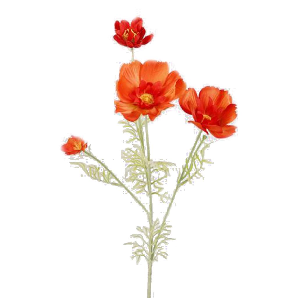 Artificial Cosmos Galsang Flower Long Stem Fade Proof Simulated Silk Cosmos Galsang Flower for Home