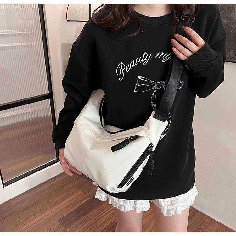 2024 Women's Casual Oxford Crossbody & Shoulder Bag - Dumpling Style for Students & Commutes