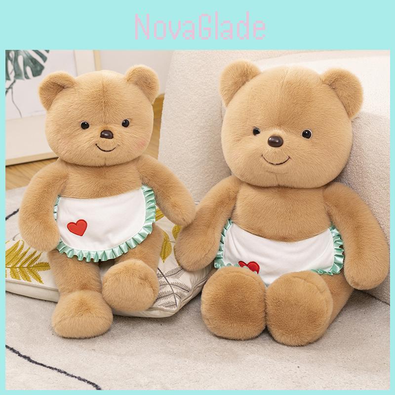 Cute Butter Bear Plush Toy Stuffed Doll Birthday Gift Soft Doll Kids Girls Lovely Gift 50cm 70cm 90cm