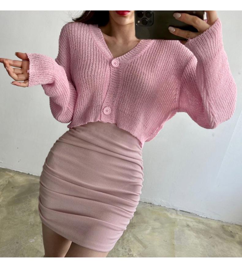 Korejská Dongdaemun Sukně s vysokým pasem a sklady - Slim, Sexy a Trendy Móda pro ženy