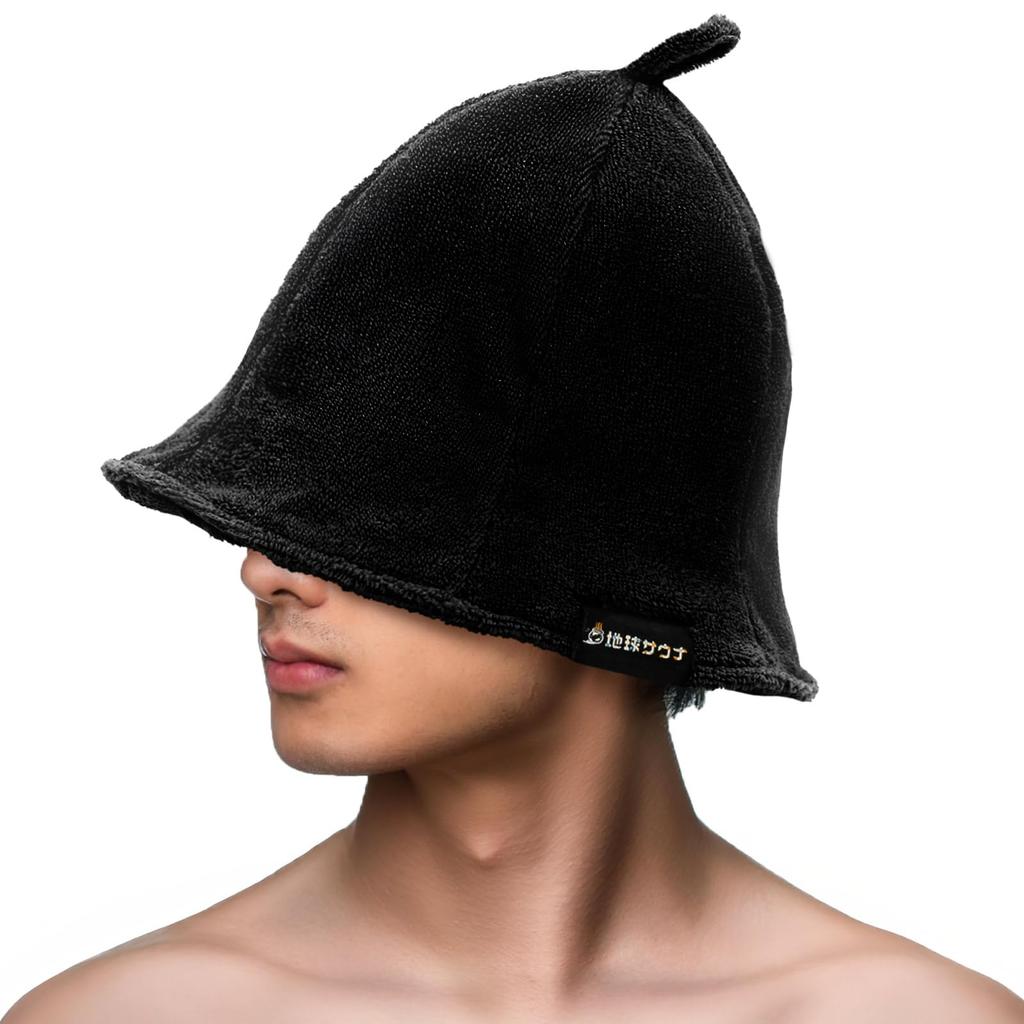 Chikyu Sauna Sauna Hat Sauna Cap Towel Cotton Large Extra Thick 2 Layers Deep No Stuffiness Easy To Breathe Untwisted Cotton Washable Stylish Damage