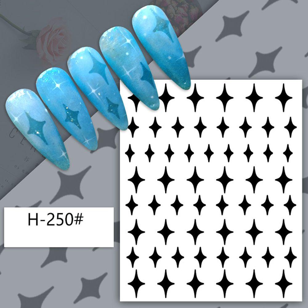 5 Bögen Airbrush-Nagelaufkleber – DIY Nagelschablonen Mit Mustern Für Gel- Und Acrylnägel