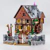 MOC Street View Modell Halloween Hocus Pocused Hexe Sanderson Haus Gebäude Schwesterhaus Bausteine Ziegel Festival Party Geschenke