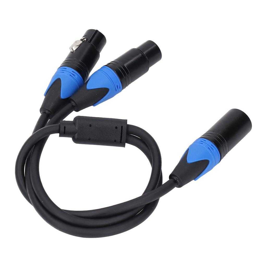 Microphone Y Splitter Cable 3 Pin Dual XLR Female to 3 Pin Male XLR Cable Anti Interference Hi Fi Sound Quality for
