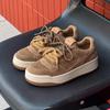 Leather retro German training shoes women's 2025 new lightweight soft-soled casual board shoes popular student casual shoes trend