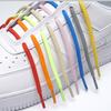 2 Pieces Children Sneakers Shoelace Solid Color Shoe Lace Reusable Washable Elastic Shoes String Footwear Accessories