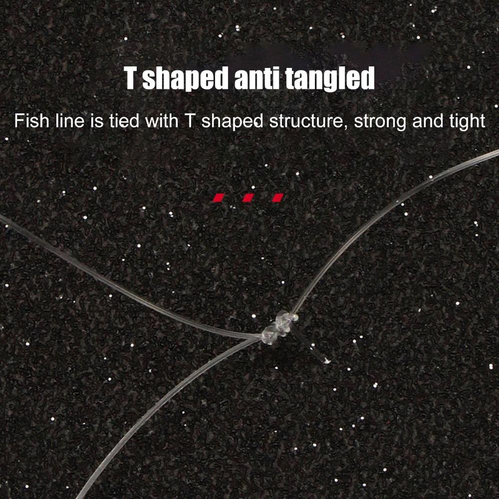 5PCS Carbon Steel Fishing Lure Bait Rig 6 Hooks Fishing Bait Rigs Freshwater Fishing