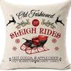 New Christmas Tree Printed Pillowcase Home Cushion Cover Christmas Decoration Sofa Pillowcase