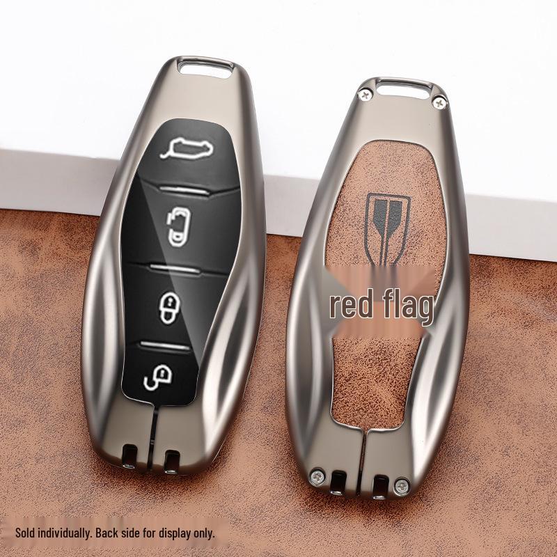 2023 Hongqi H5 Key Case for Models: HS5, H9, HQ9, HS7, H7 - Men's Classic Design