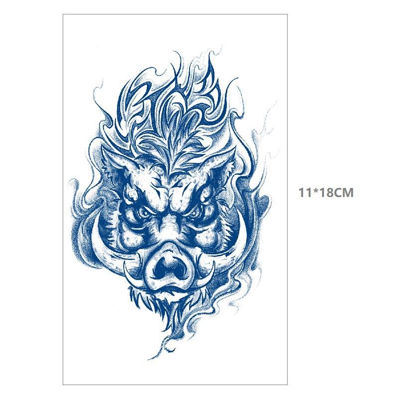 Emmy Herbal Gradual Change Water Transfer Simulation Can Not Wash Off Semi-Permanent Bow Deer Head Dream Catcher Tattoo Sticker