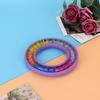 Storage Holder, 17*17*2 24PCS Silicone Bobbin Storage Box Round Portable Storage   Handcraft Sewing Accessories
