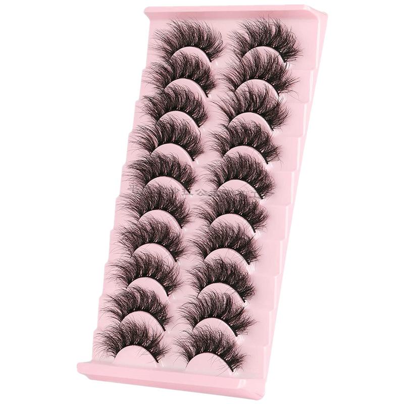 10 Pairs Of Fried False Eyelashes, Makeup 3D Three-Dimensional Exaggerated Thick Barbie Big Eye False Eyelashes 301
