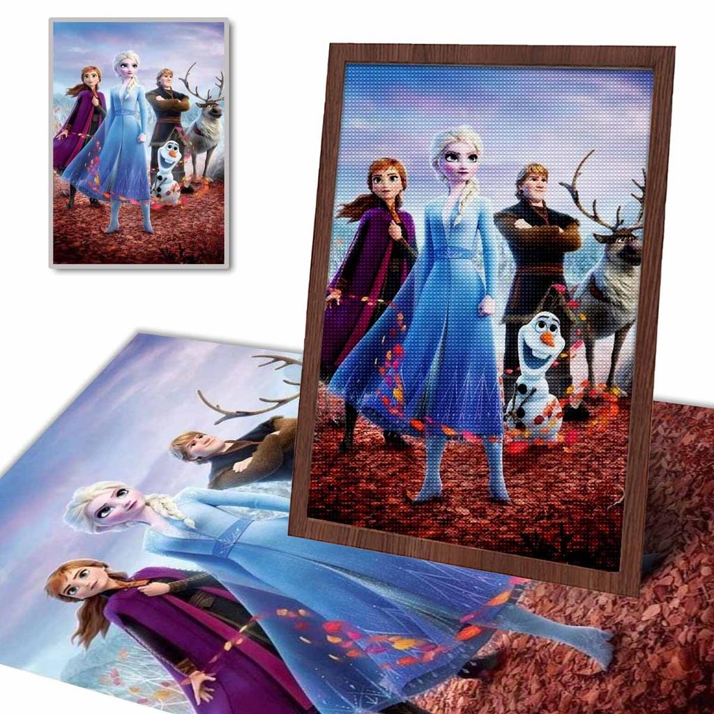Full Round Diamond Painting Frozen Art Rhinestone Picture Mosaic DIY 5D Cross Stitch Embroidery Home Decoration