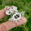 Daughters Day Deal 925 Silver Oval Ocean Jasper Stone Bezel Wedding New Pendant