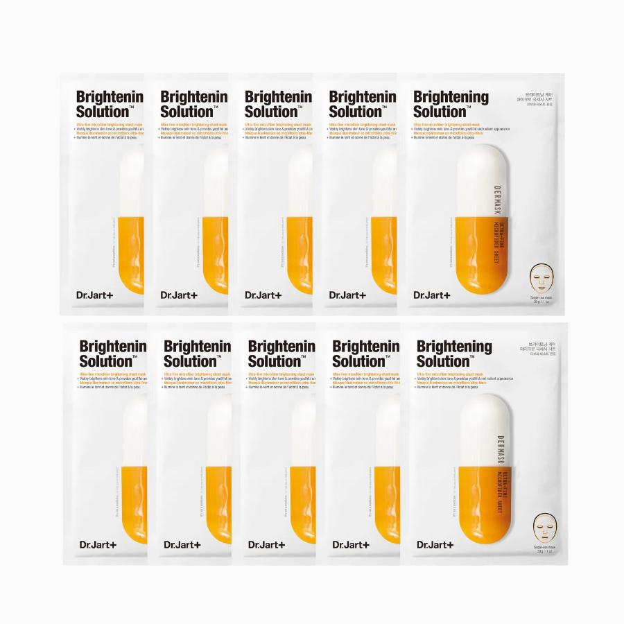 Dr. Jart Dermask Brightening 30g / Dermask Clearing Solution 27g Masks 10ea