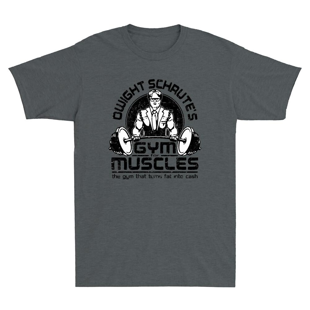 Schrute's Gym For Muscles Office Dwight Funny Comedy TV Series Retro Unisex's Shirt