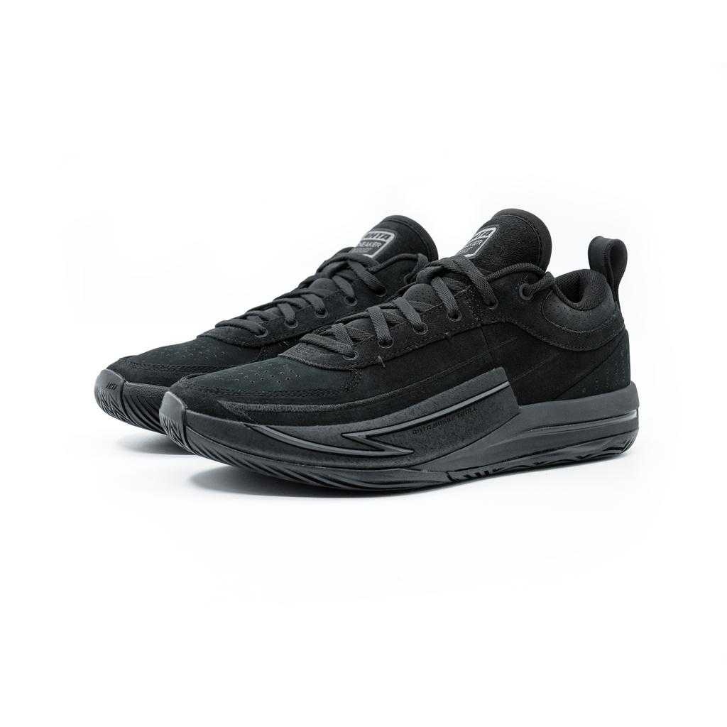 Anta Fong Mang 1 SV Trendy Fashion Shock Absorption Durable Low Top Basketball Shoes Men Sneaker Basic-Black 112431113-2