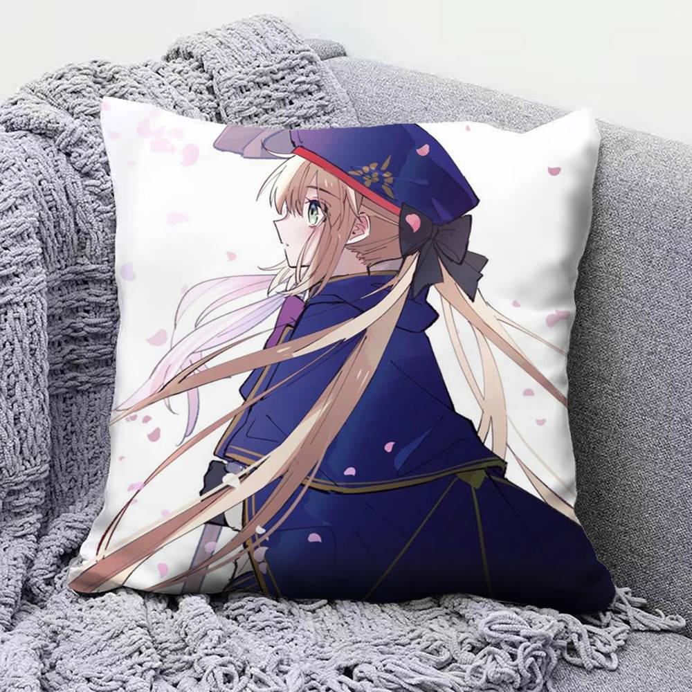 Arthuria Caster Fate Grand Order Game Pillow Covers Home Sofa Cushion Covers and Aecorative Custom