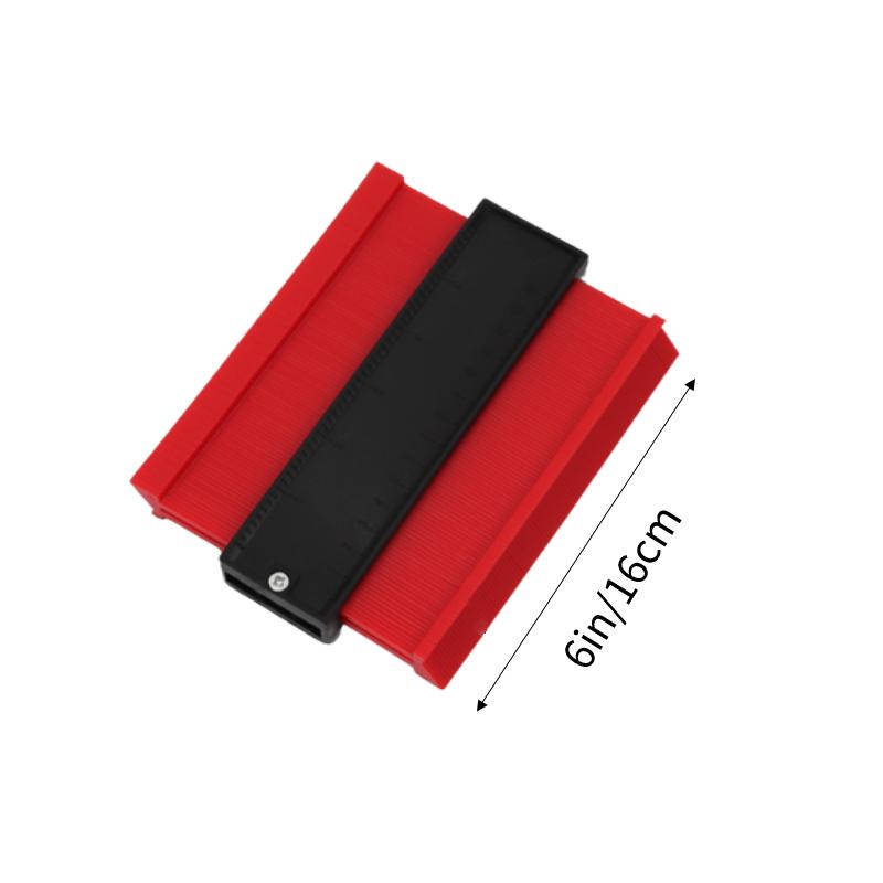 

Шаблон-пробник Столярна лінійка для настилу Шкала радіанів Багатоцільовий інструмент Подарунок АБС 6in червоний