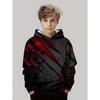 Herbst Classic Kinderkleidung Jungen Hoodies Langarm Streifen 3D Druck Street Locker Komfort Outdoor Jungen Oberteil Kinderkleidung