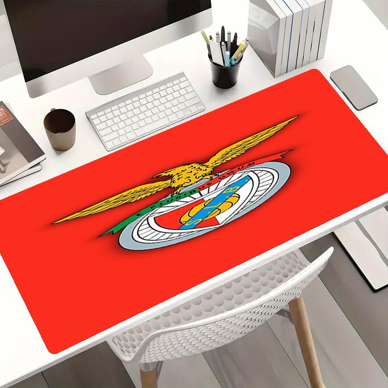 Benfica Thema Mauspads, Rutschfeste Gummiunterseite, Multifunktionales Büro- & Heimdekor, Perfekt für die Personalisierung des Arbeitsplatzes.