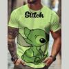 Disney Lilo Stitch 3D Tištěná Trička pro Muže a Ženy Kulatý Výstřih Krátký Rukáv Ležérní Trička Kluci Dívky Street Módní Letní