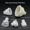 Plastic Male-Female Thread Straight Reducing Connector: Varied Diameter Water Pipe & Tank Adapter