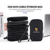 Car Data Cable Storage Protective Bag Car Storage Organizer For Porsche Cayenne Boxster Macan 968 Panamera 911 Carrera-GT 918