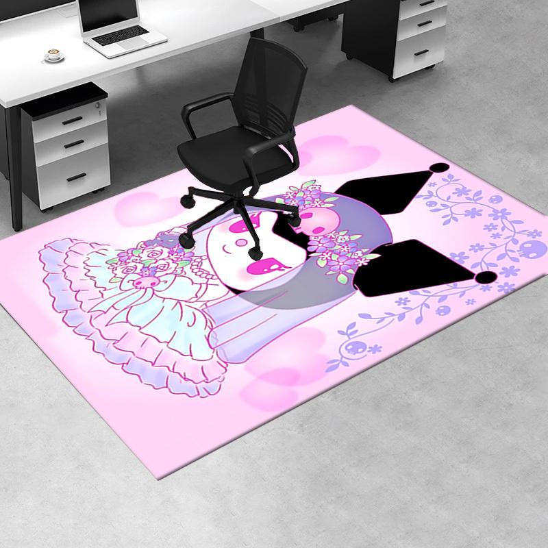 Office Rug "Kawaii", "Wedding" Anti-Slip Rug, Machine Washable for Living Room, Bedroom, Office, Multiple Sizes, Bedroom Mat, Decorative Mat, Durable