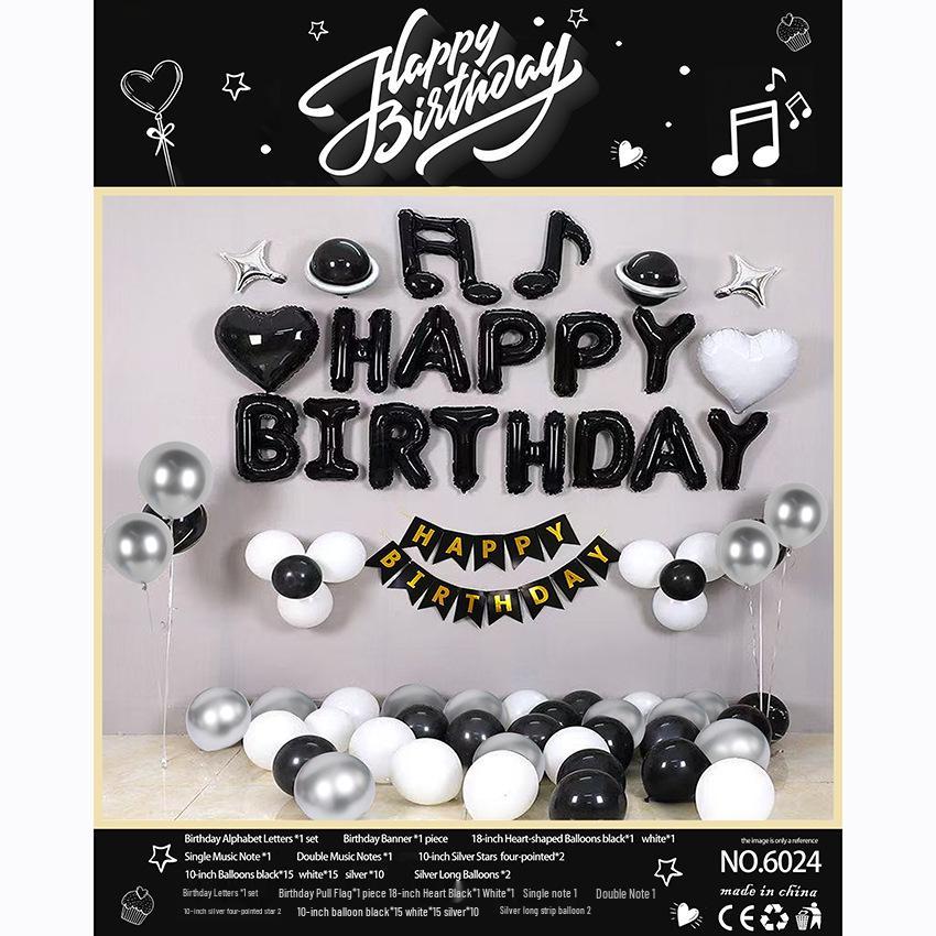 Romantic Birthday Balloon Set: High-End Decorations for Boyfriend or Girlfriend