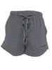Women Solid Color Casual Shorts Adjustable Drawstring Waist Breathable Loose Fit Summer Beach Vacation Shorts