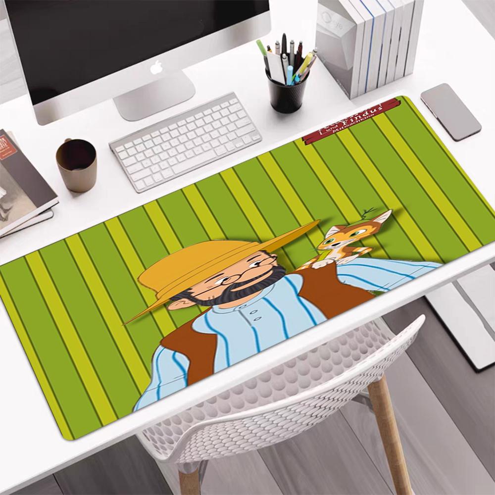 Pettson and Findus Theme Mouse Pad, Non Slip Rubber Base, Multifunctional Office & Home Decor, Perfect for Workspace Personalization.