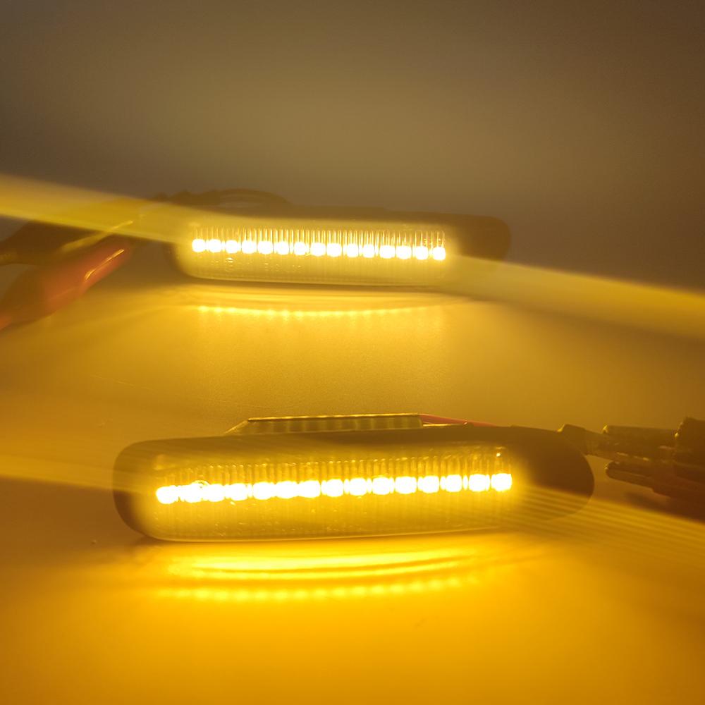 LED Dynamic Side Marker Turn Signal Blinker Flowing Water Blinker Light for BMW E46 3er Limo Coupe Compact Cabriolet