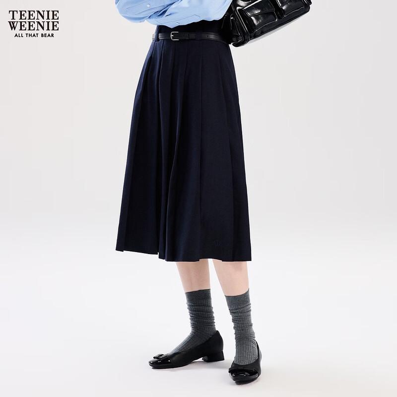 Teenie Weenie Women's College Style Pleated A-Line Skirt