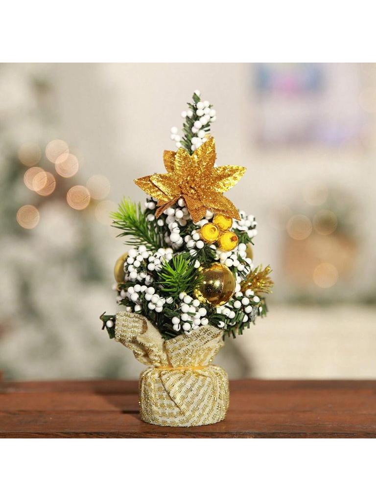 1 Pcs 20cm Christmas Tree Desktop Ornaments, Christmas Eve New Year Party Shopping Mall Wine School Home Decoration Ornaments