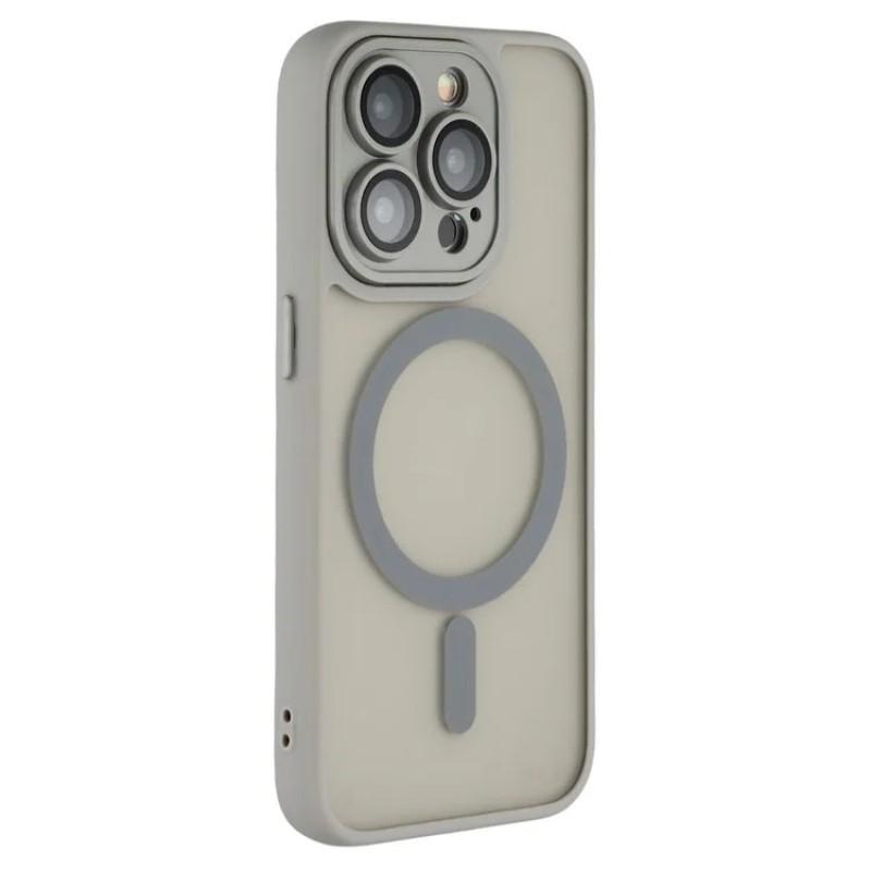 For iPhone 12 Pro Max 6.7 Inch Case Compatible with MagSafe WANLONFENG QB Series PC TPU Phone Cover with Screen Film