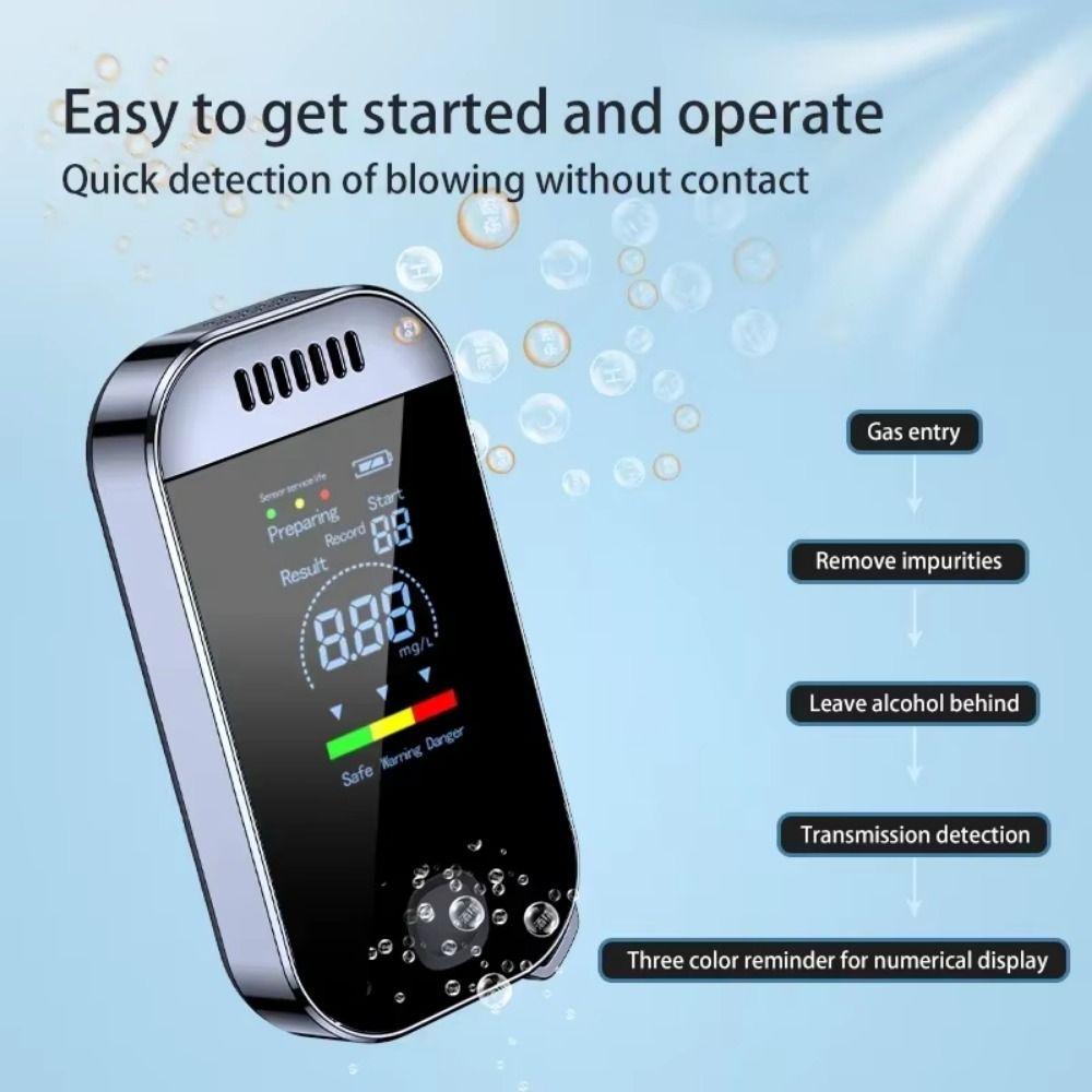 High Sensitivity Breathalyzer Analyzer Portable Blow Breathalyzer  Breathalyzer Diagnostic Tool
