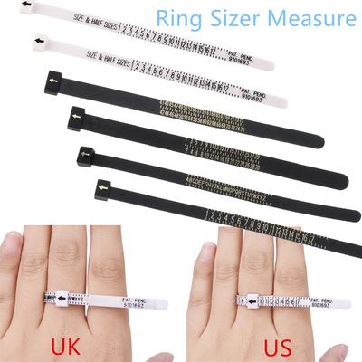 High Quality White/Black Sizes A-Z UK/US/EU/JP Ring Sizer Measure Genuine Tester Wedding Ring Band Finger Gauge