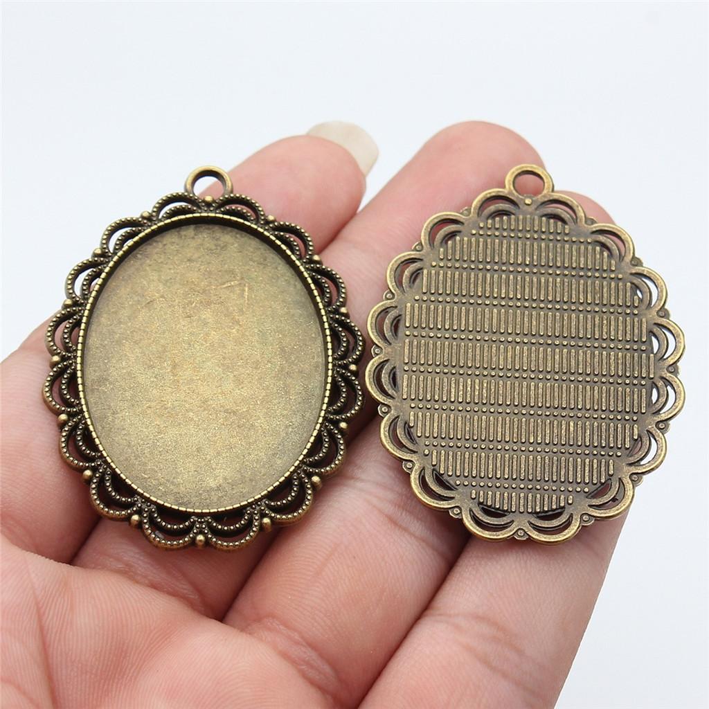 

Аксесуари Деталі Овальний Скляний Кабошон Основа Налаштування Лоток Безель Підходить 30x40мм Мінімалістичні Ювелірні Компоненти SA038 A13-3pcs-30x40mm