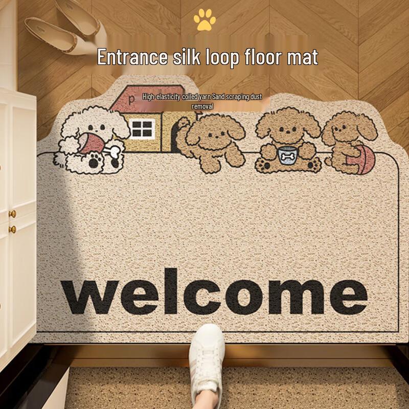 Large Coir Loop Anti-Slip Doorway Foot Mat - Cut To Fit Entrance Carpet