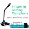 Noise Reduction Wire Gaming Mic 360° Rotatable Recording Microphone  Conference Recording