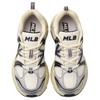 New MLB Chunky Runner Ace Runner Abrasion Resistant Low Top Running Shoes Unisex Beige Black 3ARNAC24N-50SIS