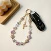Bowknot Y2K Phone Charm Strap Butterfly Love Heart Beaded Chain Butterfly Phone Chain  Bag Pendant
