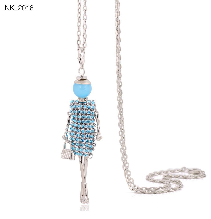 Cute Women Necklace Statement Lady Charm Long Trendy Necklace New Fashion Female Big Pendant Lovely Jewelry Gift