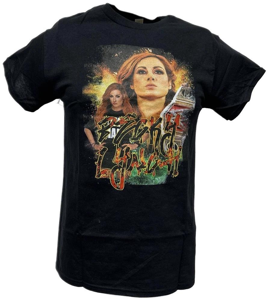Becky Lynch Fireworks Unisexs Black Tshirt M