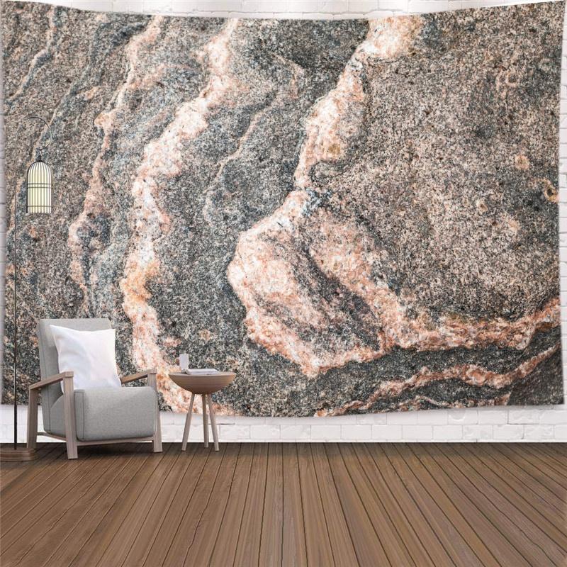 Home Decor Living Room Marble Tapestry Stone Floor Wood Grain Art Wall Covering Carpet Background
