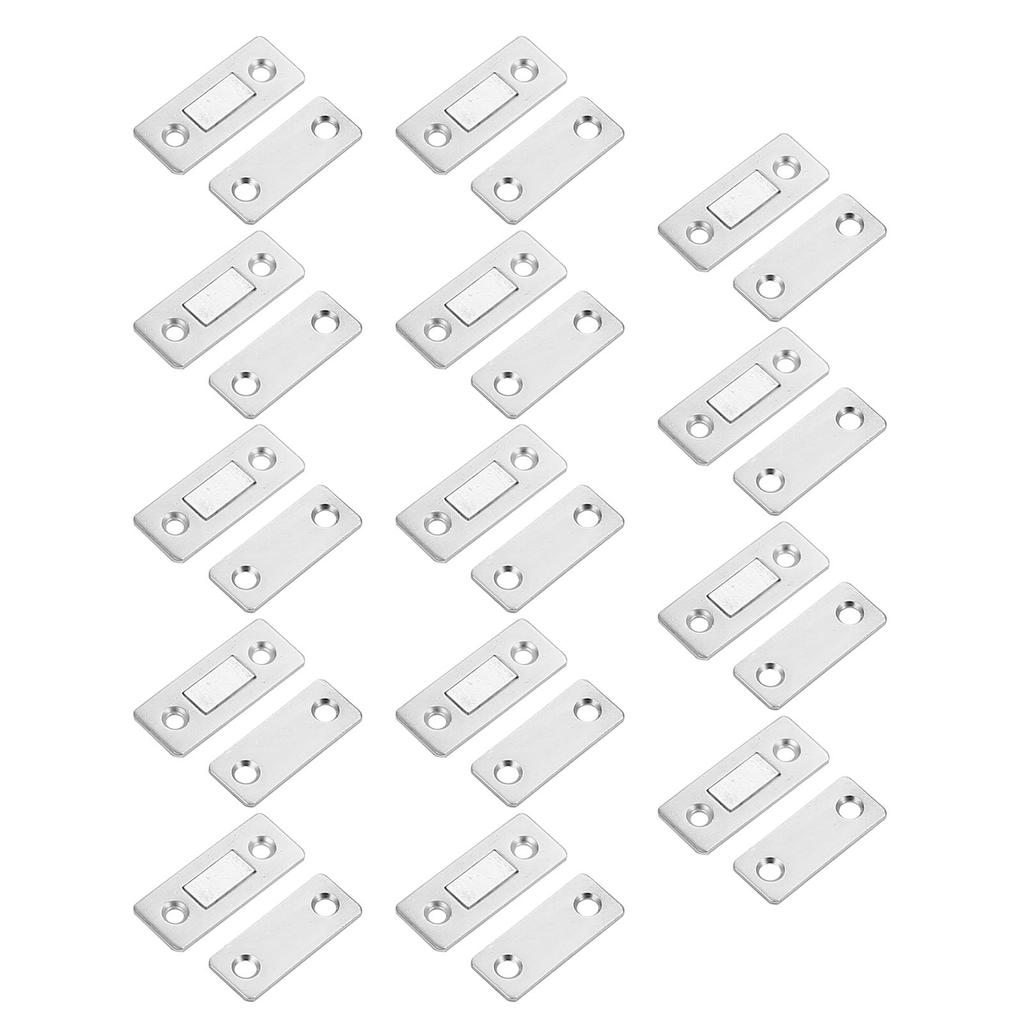 14Pcs Magnet Catch Cold Rolled Steel Hole Free Magnet Stop for Cabinet Door Drawer